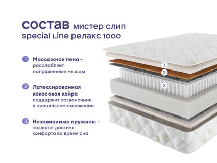 Кровать Димакс Джеффер + матрас Мистер Слип Special Line Релакс 1000 1472
