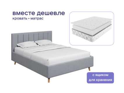 Кровать Димакс Амадора с п/м + матрас Мистер Слип Mono Line Стэнди 1472