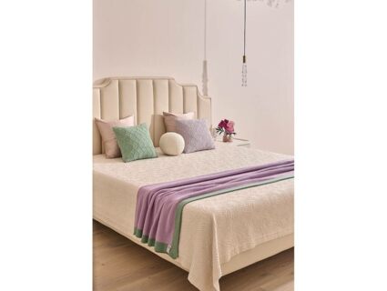 Плед Luxberry TULIP фиалка/базилик 505