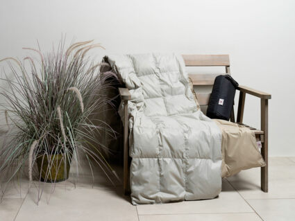 Плед German Grass Travel Plaid Grass дорожный (серо-бежевый) 302