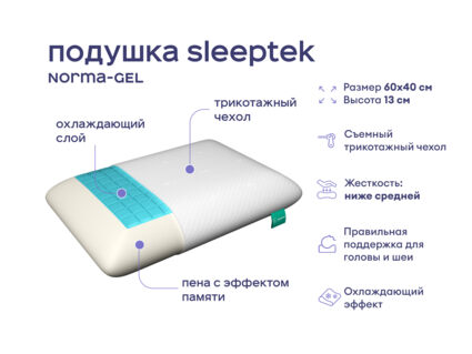 Одеяло Димакс Верблюд всесезонное + 2 подушки Sleeptek Norma-GEL 1426